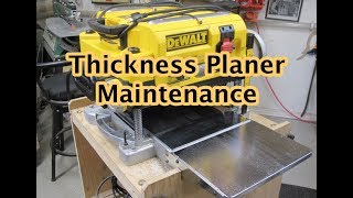 Thickness Planer Maintenance [upl. by Nerti]