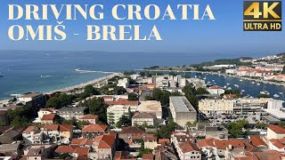 Driving Croatia  Omiš  Brela Exploring the Croatian Riviera by Car [upl. by Ynohtnacram]