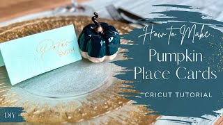 Cricut Tutorial How to Make Place Cards  Using Cricut Design Space to Deboss Draw amp Cut [upl. by Salguod550]