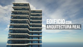 CONSTRUÍ un EDIFICIO utilizando ARQUITECTURA REAL en Minecraft [upl. by Ezirtaeb]