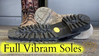 Work Boots Full Restoration  Full Vibram Soles [upl. by Evan]