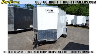 5x10 Look Trailers  Enclosed Trailer [upl. by Annasiul955]