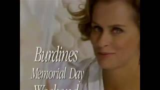 Burdines  Lauren Hutton Memorial Day Mattress Sale 1992 [upl. by Eulalia523]