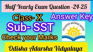 OAVs Class10th SST Half yearly 2425 Question amp AnswerCheck your MarksSSTCbseOav [upl. by Eliseo]