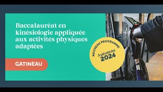 Webinaire  Baccalauréat en kinésiologie appliquée aux activités physiques adaptées [upl. by Turro]