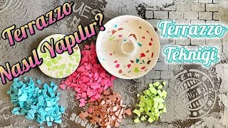 Terrazzo Nasıl Yapılır  Terrazzo Tekniği [upl. by Shulem]