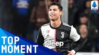 Ronaldo Scores Insane Goal With Giant Leap  Sampdoria 12 Juventus  Top Moment  Serie A TIM [upl. by Aimit]