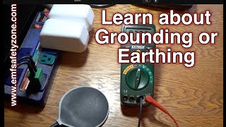 Grounding Earthing Measuring Body Voltage  EMF Protection from Electric Fields [upl. by Akirej67]