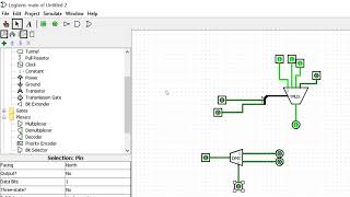 LOGISIM 2 Multiplexeur Démultiplexeur Décodeur [upl. by Wiltshire629]