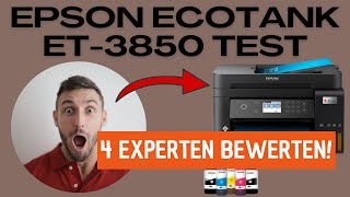 Epson EcoTank ET3850 Test Erfahrungen Review  Minimale Betriebskosten [upl. by Idnir]