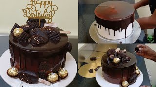 Ferrero rocher cake ice cream and choco truffle cake design [upl. by Raddi]