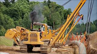 CAT 594H Pipelayer at work [upl. by Gurevich]