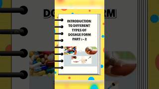 Introduction to Different Types of Dosage Forms Part2  pharmacology shortsviral pharmacy [upl. by Czarra691]