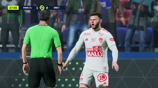 FC 24 Gameplay  Paris SaintGermain  Stade Brestois  Ligue 1  20242025 [upl. by Cassie]