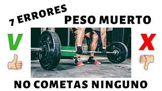 Errores frecuentes en Peso Muerto  Tip entrenamiento 49 [upl. by Oedama842]