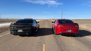 2014 SRT8 Charger 392 vs 2016 Scat pack 392 [upl. by Dafodil876]