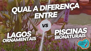 QUAL A DIFERENÇA ENTRE LAGOS ORNAMENTAIS E PISCINAS BIONATURAIS [upl. by Nosylla]