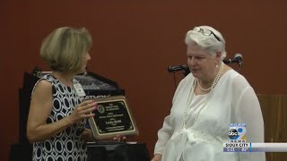 Local volunteer receives Service Above Self award [upl. by Maidie461]