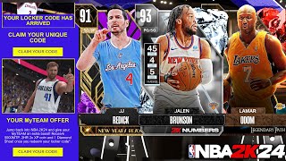 2K Sent out Exclusive New Locker Codes to Get People to Play and New Free Players NBA 2K24 MyTeam [upl. by Remas]