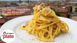 How to Make SPAGHETTI CARBONARA Approved by Romans [upl. by Isacco]