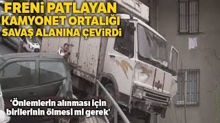 Şişlide Freni Patlayan Kamyonet Ortalığı Savaş Alanına Çevirdi [upl. by Cohbert]