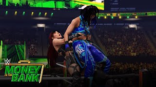 IYO SKY VS BAYLEY  WWE 2K24  MITB SHORT HIGHLIGHTS [upl. by Dlorah]