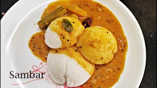 Sambar  Varutharacha sambar  Kerala sambar with coconut [upl. by Noelopan615]