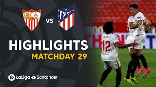 Highlights Sevilla FC vs Atlético de Madrid 10 [upl. by Yeruoc831]