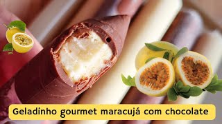 CAMPEÃO DE VENDAS  GELADINHO GOURMET DE MARACUJÁ COM CHOCOLATE [upl. by Araz227]