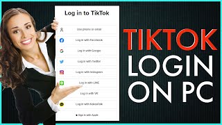 How To Login TikTok Account On PC Use TikTok on PCLaptop [upl. by Aralomo168]