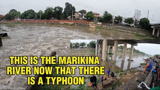 THIS IS MARIKINA RIVER NOW THAT THERE IS A TYPHOON 4K Philippines 🇵🇭 [upl. by Maffei]