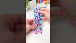 Easy Bookmark with Confetti 🎊 shorts [upl. by Loveridge]