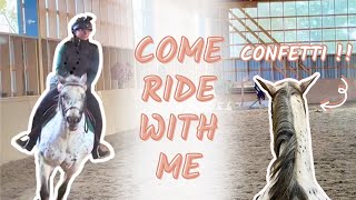 CONFETTI IS BACK  Horse Riding Vlog [upl. by Eiresed]