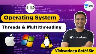 Threads amp Multithreading  L 12  Operating System  GATE 2022 VishvadeepGothi [upl. by Isaac]