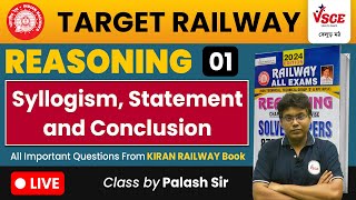 RRB ALP Technician NTPC Reasoning  Syllogism Reasoning PYQ Class For Railway Exams  VSCE Academy [upl. by Rimidalb695]