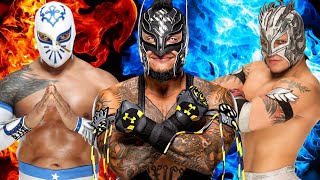 Rey Mysterio Vs Sincara Vs Kalisto  Triple Threat Match  WWE2K23 [upl. by Gavrielle299]