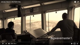 🔴 TERRIFYING Footage What Its Like OnBoard a Ship In a North Sea STORM waves Storm ocean [upl. by Netsua610]