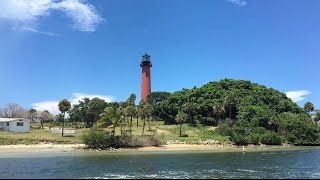 Jupiter Inlet Lighthouse Florida Loxahatchee River 4k Ultra HD Video [upl. by Mcwherter]