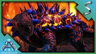 TAMING THE NEW VOLCANIC ANKYLO  Ark Genesis DLC Gameplay E7 [upl. by Llennol]