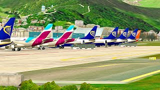 Time to takeoff at Innsbruck Airport  world of Airports [upl. by Rammaj]