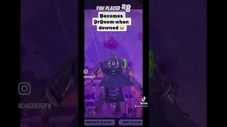 Becomes DrDoom when downed 😂 Fortnite gameplay Ch5 S4 fortnite game gameplay [upl. by Garvey]