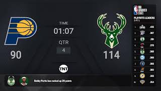 Indiana Pacers  Milwaukee Bucks 5 NBAPlayoffs presented by Google Pixel Live Scoreboard [upl. by Hodess733]