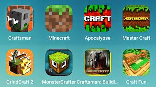 Craftsman Minecraft Apocalypse Master Craft GrindCraft 2 MonsterCrafter Craft Fun [upl. by Ramirolg]