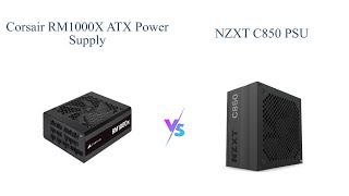 Corsair RM1000x vs NZXT C850 🔥 Which Gaming Power Supply Wins [upl. by Yelyr]