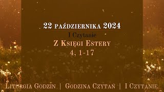 GodzinaCzytań  I Czytanie  22 października 2024 [upl. by Attelra521]