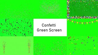 Confetti green screen video happy birthday confetti green screen confetti green screen confetti [upl. by Annirak965]