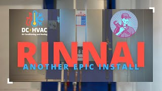 Installation Guide How To Install Rinnai Tankless Water Heater High Efficiency Wall Mounted Unit [upl. by Amlus896]