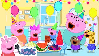 Happy Birthday to You Song with Peppa Pig  Peppa Pig Official Family Kids Cartoon [upl. by Dougald]