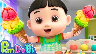 Yummy Yummy Ice Cream Song  Learn Colors for Kids  Pandobi Nursery Rhymes amp Kids Song [upl. by Cousin809]