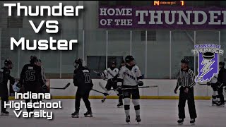 Thunder VS Munster Indiana hs hockey [upl. by Ztnaj]